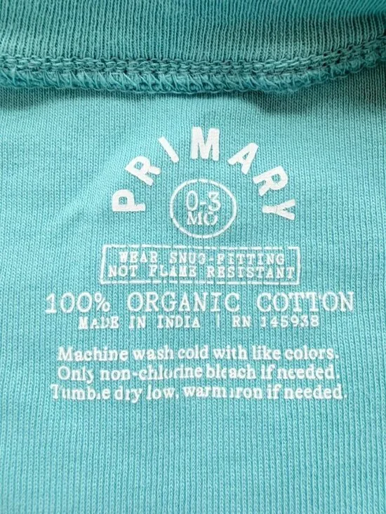 Organic Cotton Baby Sleepers 0-3M Bundle 4pc Footed Pajamas Primary Neutral - Picture 8 of 9